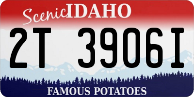 ID license plate 2T3906I
