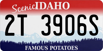 ID license plate 2T3906S