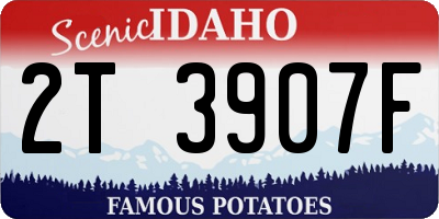 ID license plate 2T3907F