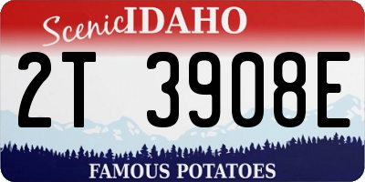 ID license plate 2T3908E