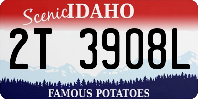 ID license plate 2T3908L