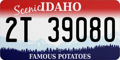 ID license plate 2T3908O