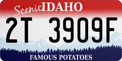 ID license plate 2T3909F