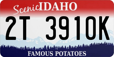 ID license plate 2T3910K