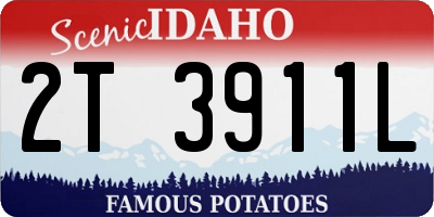 ID license plate 2T3911L