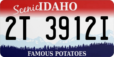 ID license plate 2T3912I