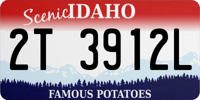 ID license plate 2T3912L