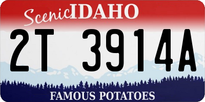 ID license plate 2T3914A