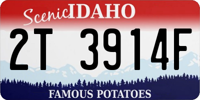 ID license plate 2T3914F