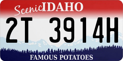 ID license plate 2T3914H
