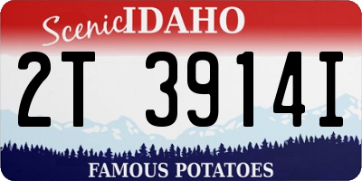 ID license plate 2T3914I