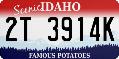 ID license plate 2T3914K