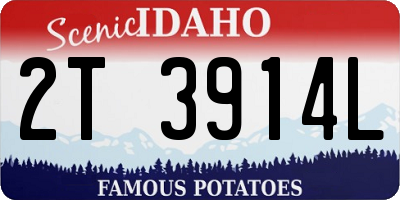 ID license plate 2T3914L