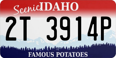 ID license plate 2T3914P