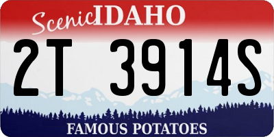 ID license plate 2T3914S