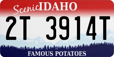 ID license plate 2T3914T