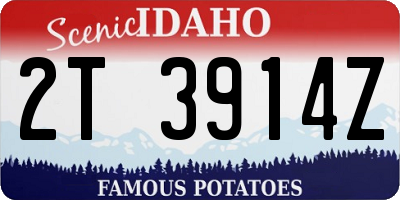 ID license plate 2T3914Z