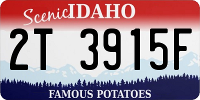 ID license plate 2T3915F