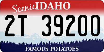 ID license plate 2T3920O