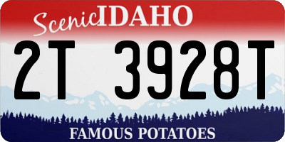 ID license plate 2T3928T