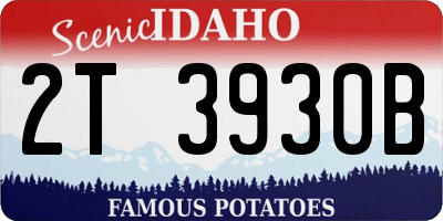 ID license plate 2T3930B