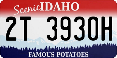 ID license plate 2T3930H