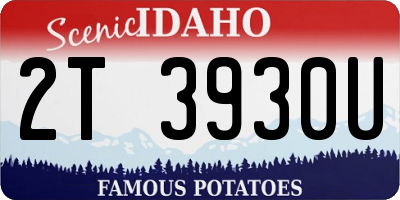 ID license plate 2T3930U