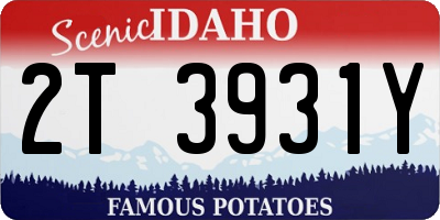 ID license plate 2T3931Y