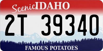 ID license plate 2T3934O