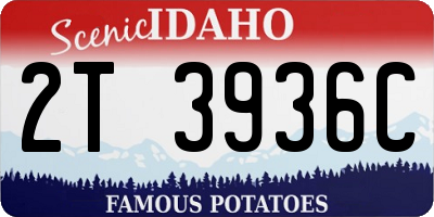 ID license plate 2T3936C