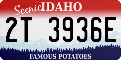 ID license plate 2T3936E