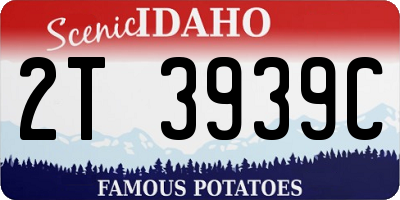 ID license plate 2T3939C