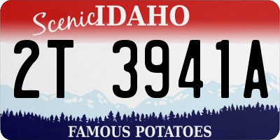 ID license plate 2T3941A