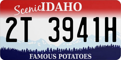 ID license plate 2T3941H