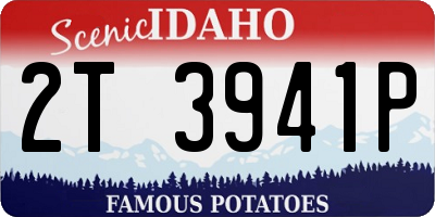 ID license plate 2T3941P