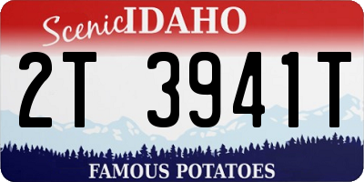 ID license plate 2T3941T