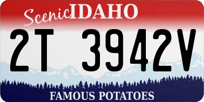 ID license plate 2T3942V