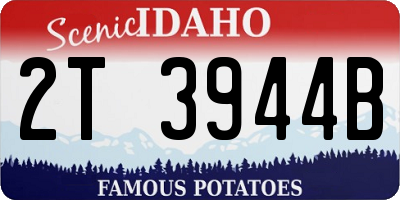 ID license plate 2T3944B