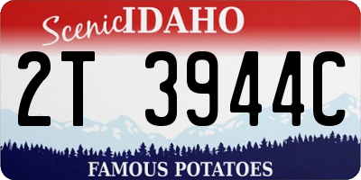 ID license plate 2T3944C