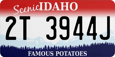 ID license plate 2T3944J