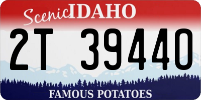 ID license plate 2T3944O