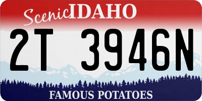 ID license plate 2T3946N