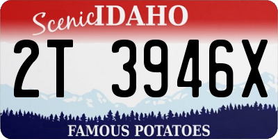 ID license plate 2T3946X