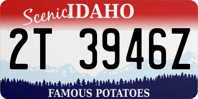 ID license plate 2T3946Z