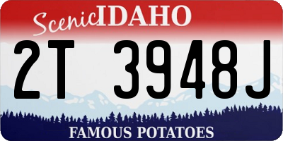 ID license plate 2T3948J