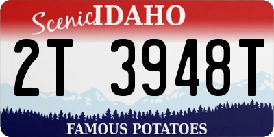 ID license plate 2T3948T