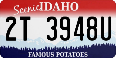 ID license plate 2T3948U