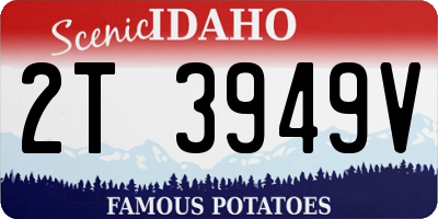 ID license plate 2T3949V