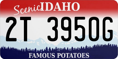 ID license plate 2T3950G