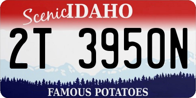 ID license plate 2T3950N